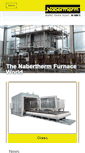 Mobile Screenshot of nabertherm.com