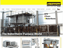 Tablet Screenshot of nabertherm.cz